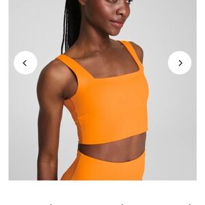 SPANXshape Cropped Square Neck Shelf Tank Monarch color